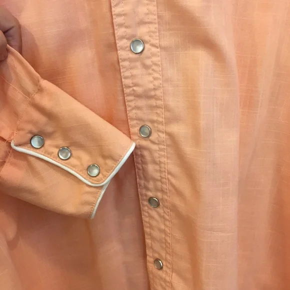 Vintage Peach Western Shirt - Picture 4 of 8